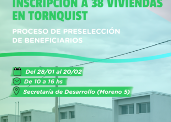 Abrió la inscripción para la preselección de beneficiarios de 38 viviendas de Tornquist