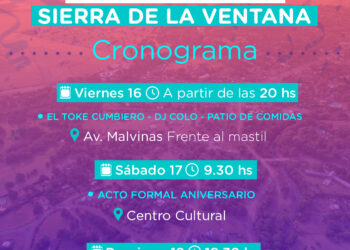 Sierra de la Ventana festeja el 118º Aniversario de su fundación