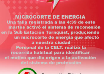 Microcorte de energía en las primeras horas del este martes