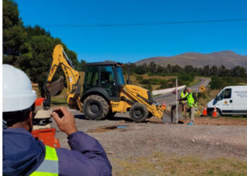 Remodelan el acceso a Villa Ventana sobre la Ruta 76 para mejorar la seguridad vial