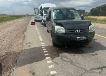 Un accidente vehicular se registró este sábado cerca de la hora 15, en Ruta Nacional 33 km 71