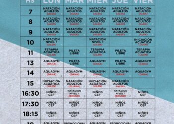 Abiertas las inscripciones para el Natatorio Climatizado Municipal de Tornquist