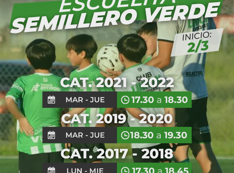 Fútbol: El Semillero Verde pone en marcha el 2026