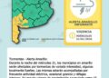 Ratifican el alerta amarillo por tormentas para Tornquist y el Sudoeste Bonaerense