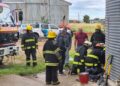 Los Bomberos de Tornquist rescataron a una persona en una planta de silos de nuestra ciudad