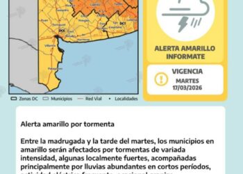 El Servicio Meteorológico emitió otro alerta amarillo por tormentas sobre Tornquist y la región