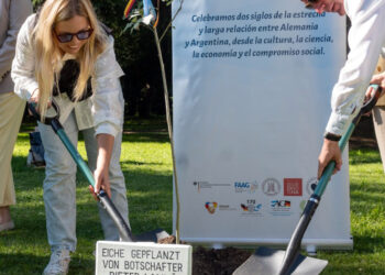 Estefania Bordoni compartió actividades con el Embajador de Alemania