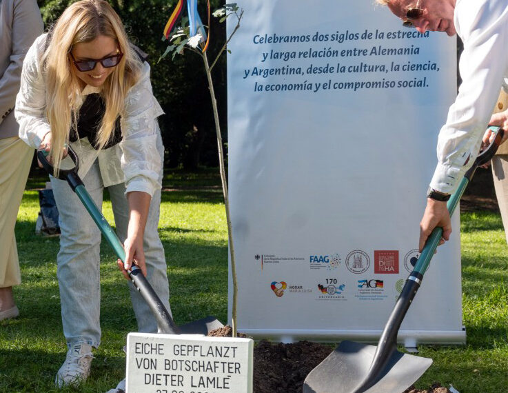 Estefania Bordoni compartió actividades con el Embajador de Alemania
