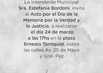 Invitación al acto del Día de la Memoria por la Verdad y la Justicia