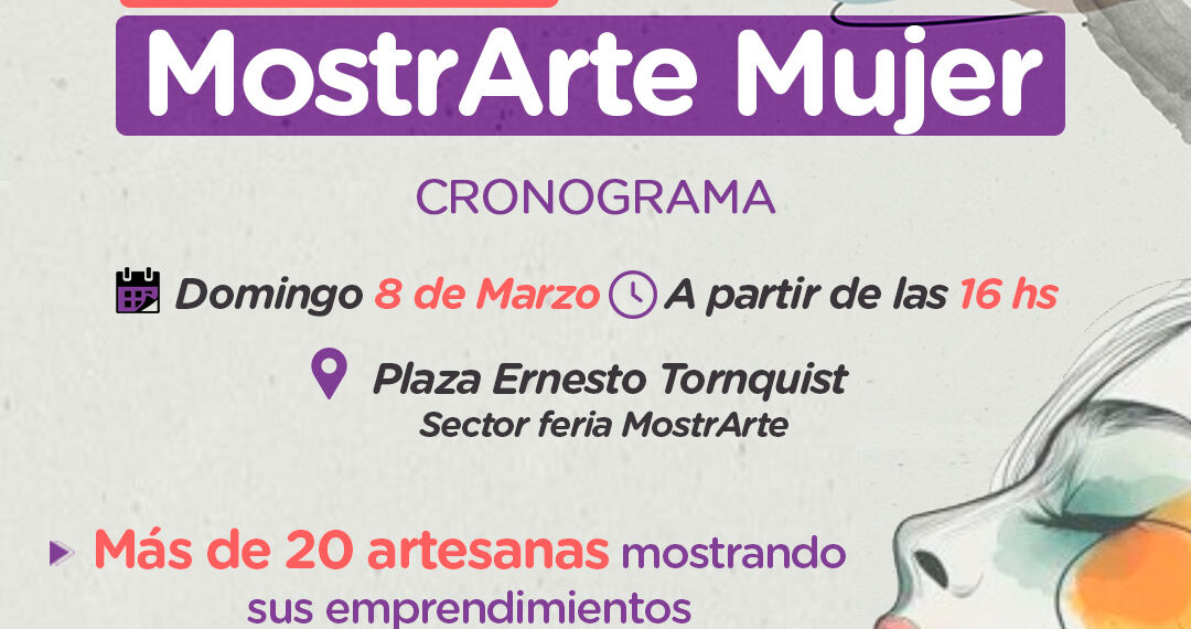 8 de marzo: 5° Feria ‘MostrArte Mujer’ en Tornquist
