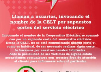 Llaman a usuarios invocando el nombre de la CELT. por supuestos cortes del servicio eléctrico