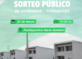  El viernes 27 de marzo se realizará el sorteo de 38 viviendas de Tornquist