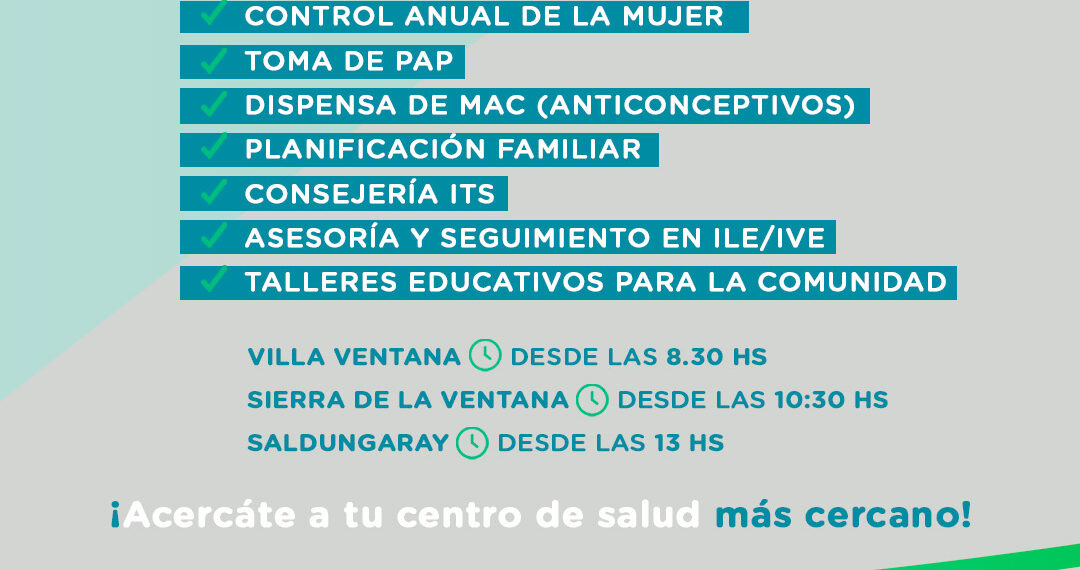 El dispositivo de Atención de Salud Sexual Integral actualiza sus horarios