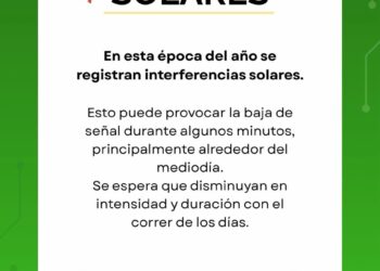 CELT. Informa: En esta época del año se registran interferencias solares