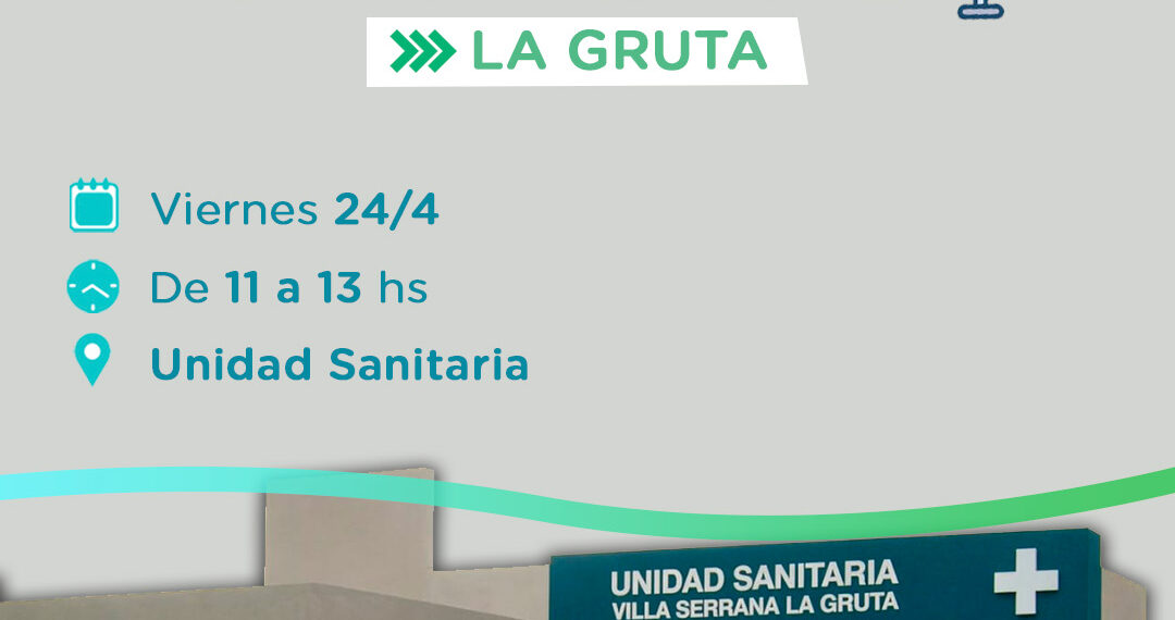 La campaña de vacunación antigripal llega a Villa Serrana La Gruta