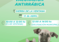 Continúan las jornadas de vacunación antirrábica en Sierra de la Ventana