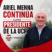 Ariel Mena resultó electo presidente de la UCR.