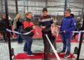 Se inauguró la primera cancha de blindex de Tornquist en el Club Papelero