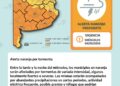 Alerta naranja por tormentas para este miércoles 6 en el distrito