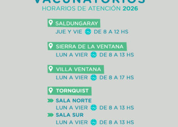 Vacunarse salva vidas: continúa la campaña antigripal en Tornquist