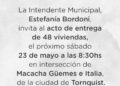 El acto de entrega de viviendas junto al Gobernador Axel Kicillof fue reprogramado para el sábado 23 de mayo