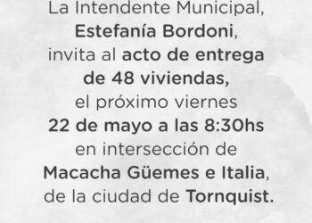 Axel Kicillof y Estefanía Bordoni encabezarán una nueva entrega de viviendas en Tornquist