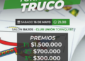 Club Unión de Tornquist realiza este sábado un Torneo de Truco