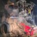 Se incendió una cosechadora en un establecimiento rural cerca de Fra-Pal
