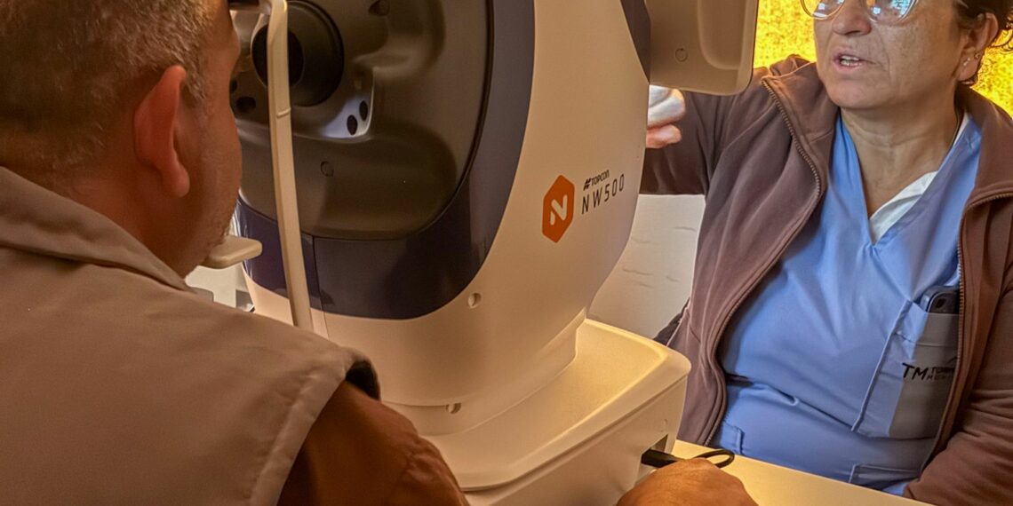 Más de 100 personas de Tornquist con diabetes recibieron retinografías gratuitas