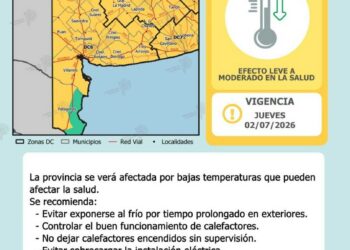 Ola de frío: el Servicio Meteorológico emitió un alerta amarillo por bajas temperaturas en toda la región