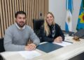 Estefanía Bordoni firmó la renovación del Centro Juvenil Tornquist
