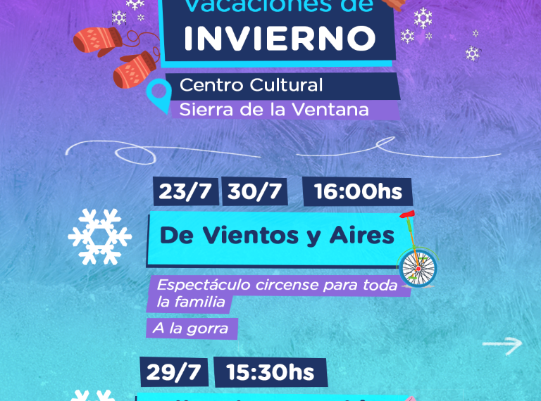 Vacaciones de invierno: Continúan en el distrito las actividades para toda la familia
