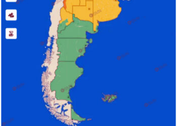 Emiten un alerta amarillo por tormentas para el próximo jueves en todo el sudoeste bonaerense