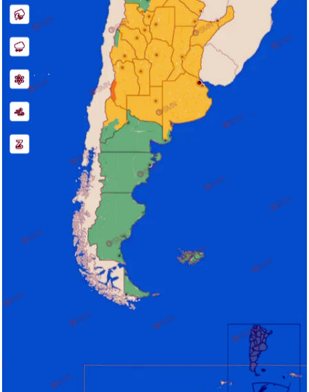 Emiten un alerta amarillo por tormentas para el próximo jueves en todo el sudoeste bonaerense