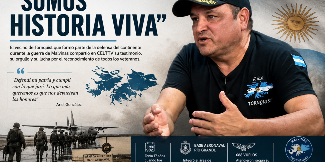 Ariel González, veterano de guerra de Tornquist: “Somos historia viva y todavía tenemos mucho para contar”