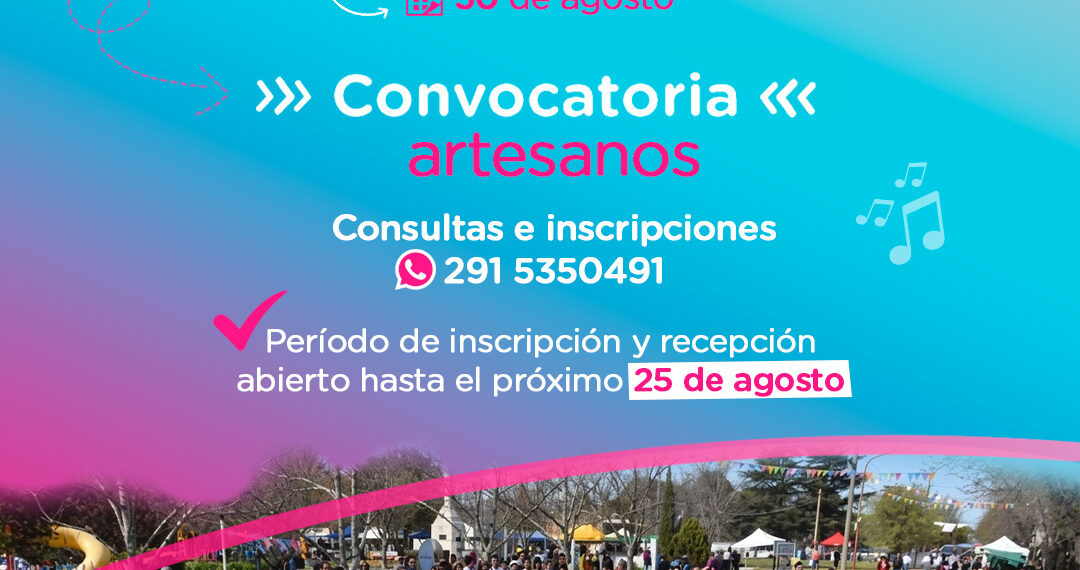 126º aniversario de Saldungaray: Convocatoria de artesanos
