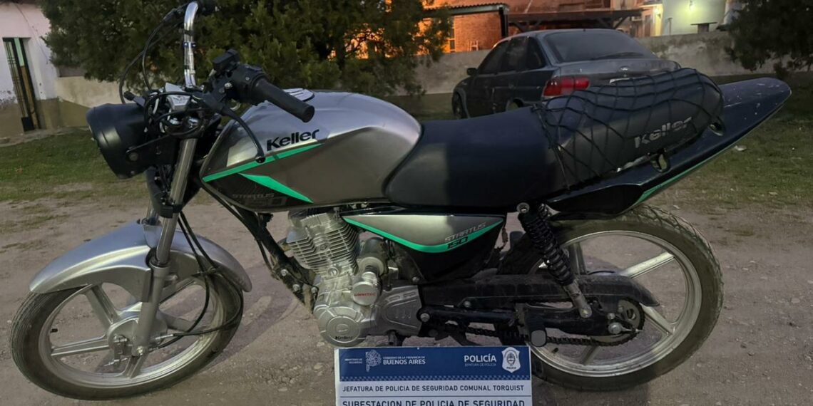 Allanamiento y secuestro de motocicleta en Saldungaray