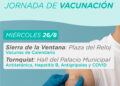 Miércoles 26: Jornadas de vacunación itinerante en Tornquist y Sierra de la Ventana