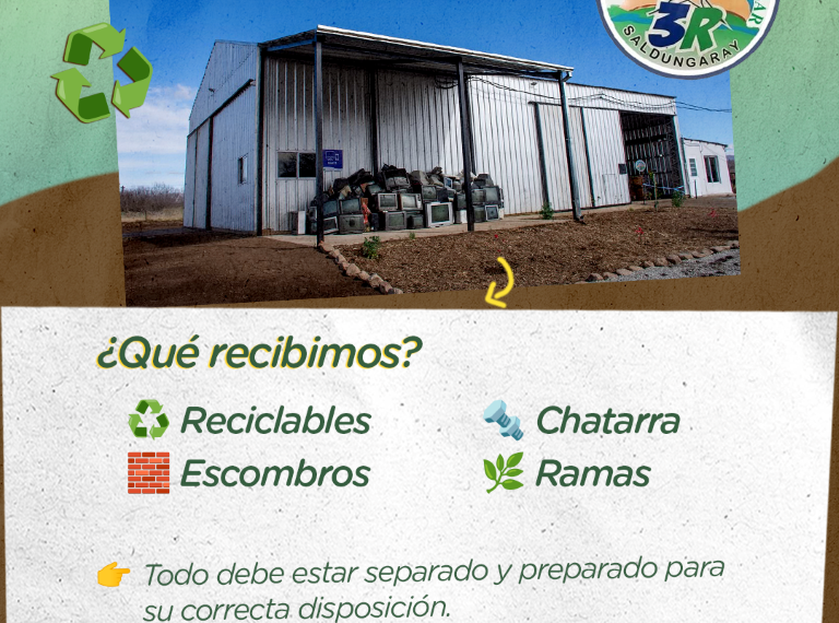 Ambiente recuerda qué materiales se reciben en la Planta de Transferencia y Separación
