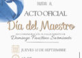 Invitación al acto oficial por el Día del Maestro