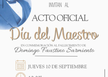 Invitación al acto oficial por el Día del Maestro