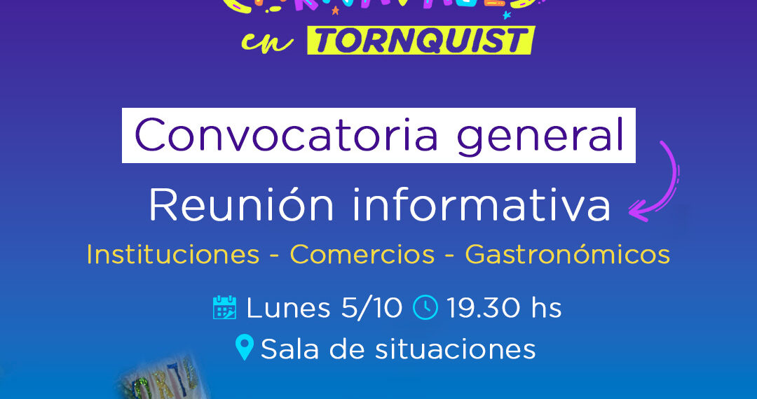Reunión informativa por la próxima edición de los Carnavales de Tornquist